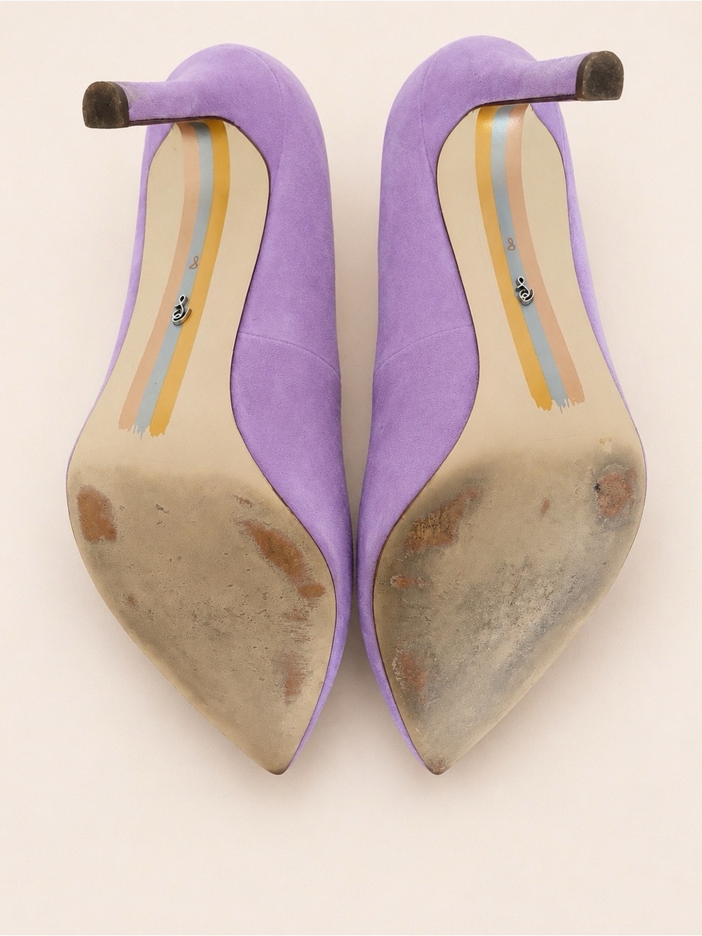 Sam Edelman Hazel - Lilac Suede Pointed Toe Pumps - Picture 7 of 8